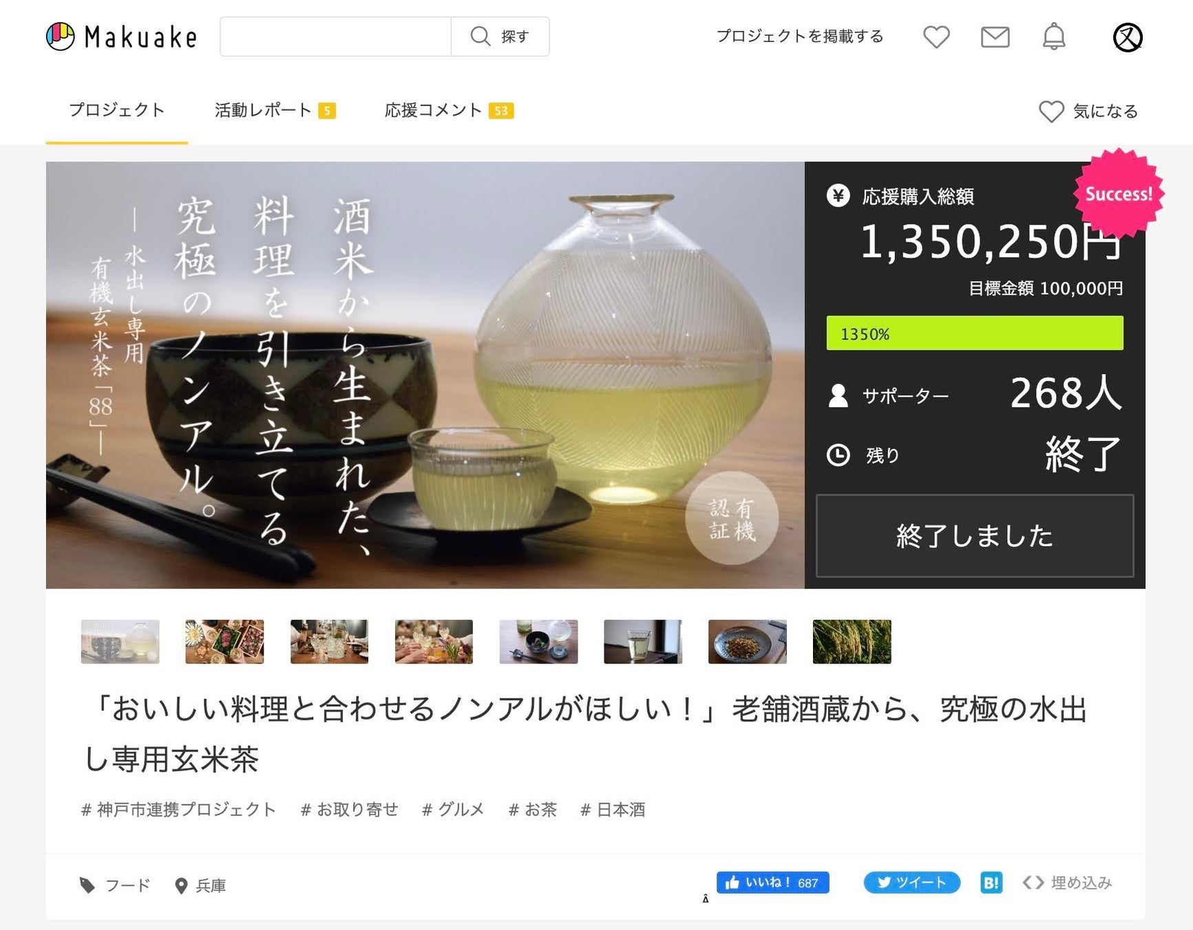 Makuakeプロジェクト