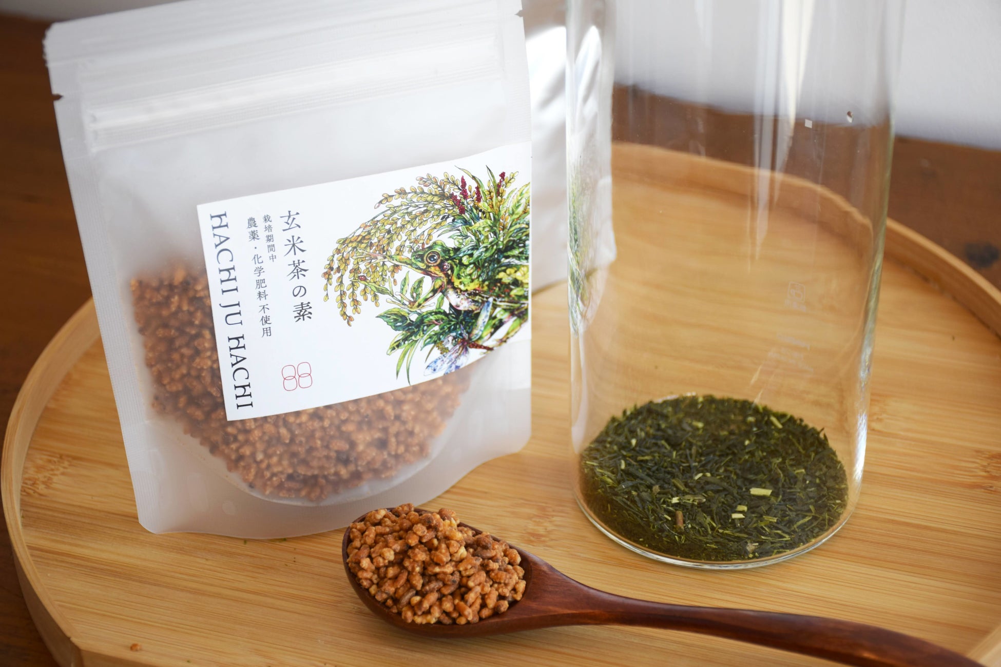 「玄米茶の素」でオリジナル玄米茶