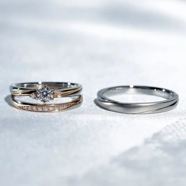 JKPlanetリミテッドエディション 婚約指輪&結婚指輪(JKPL-5)