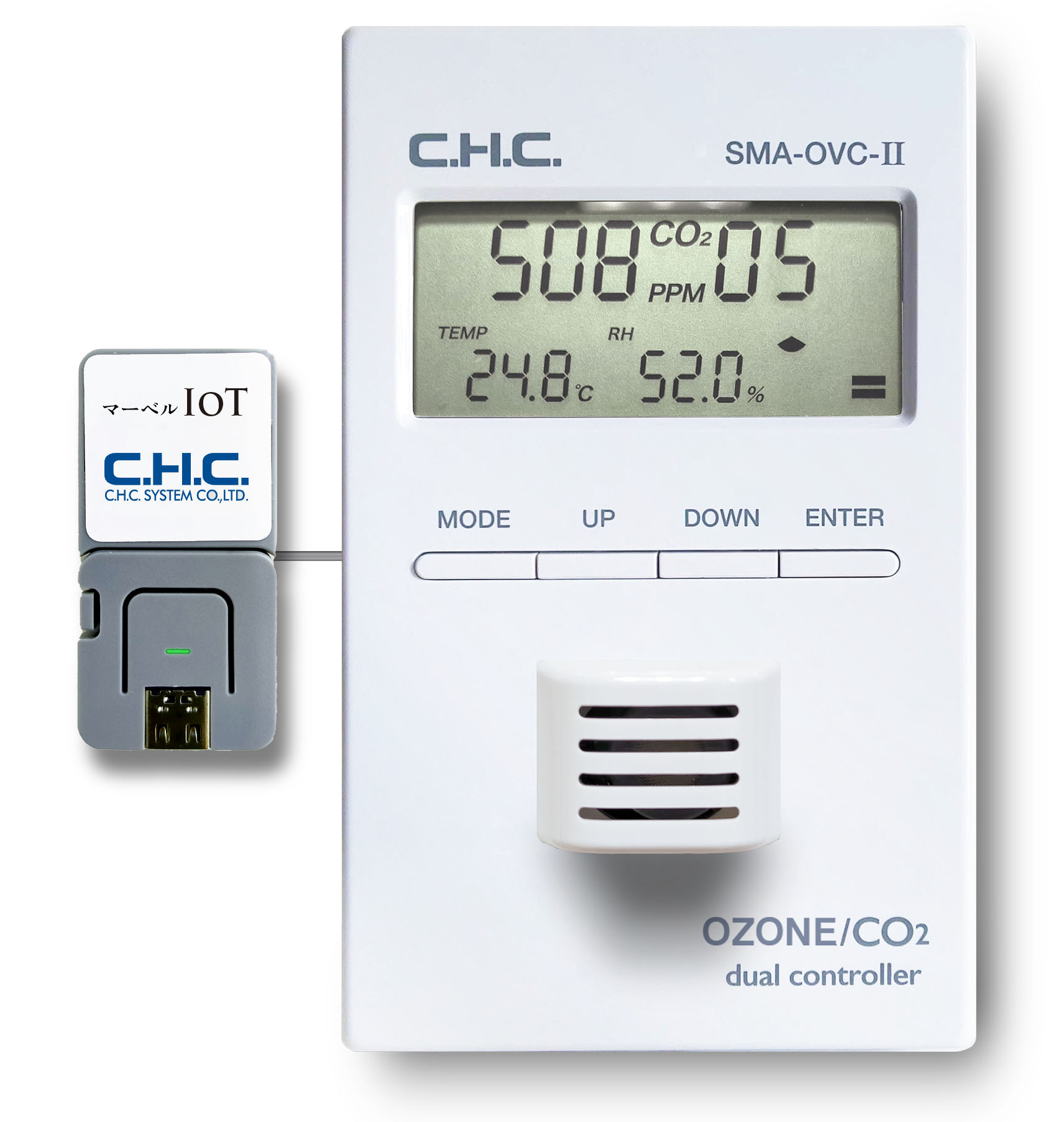 IoT拡張モジュール（無線ユニット）／オゾンCO2デュアルセンサー・コントローラー