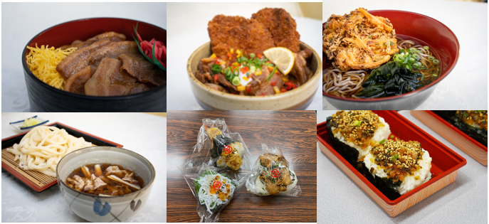 「縁むすび」と称したおにぎりや、秩父名物の「わらじかつ丼」、「豚みそ丼」などご当地グルメを味わうことができます（写真はイメージ）