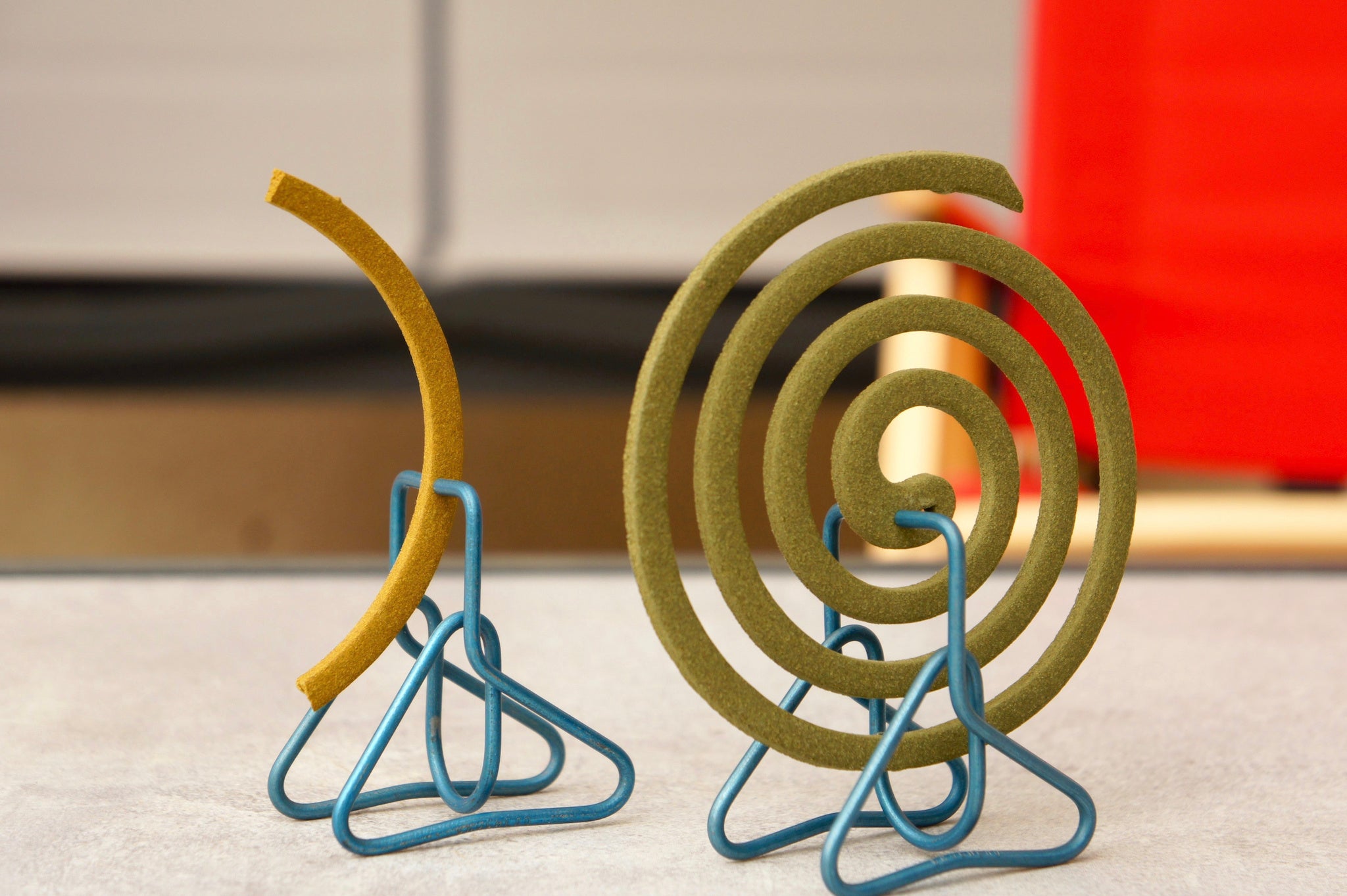 ブルーのホルダー