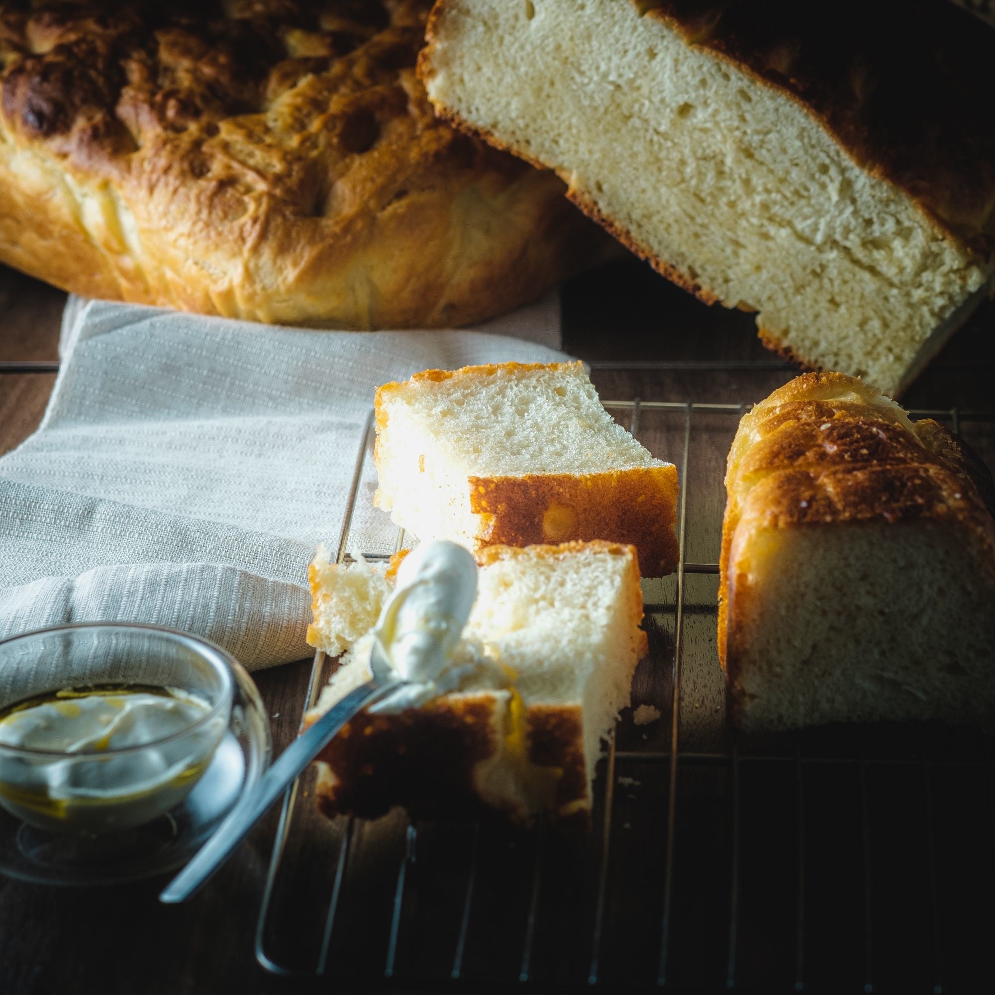 無添加フォカッチャ＆塩クリーム