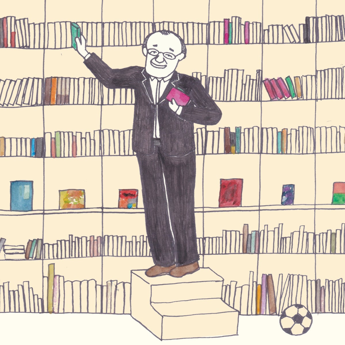 読書案内人イラスト・河野通和氏