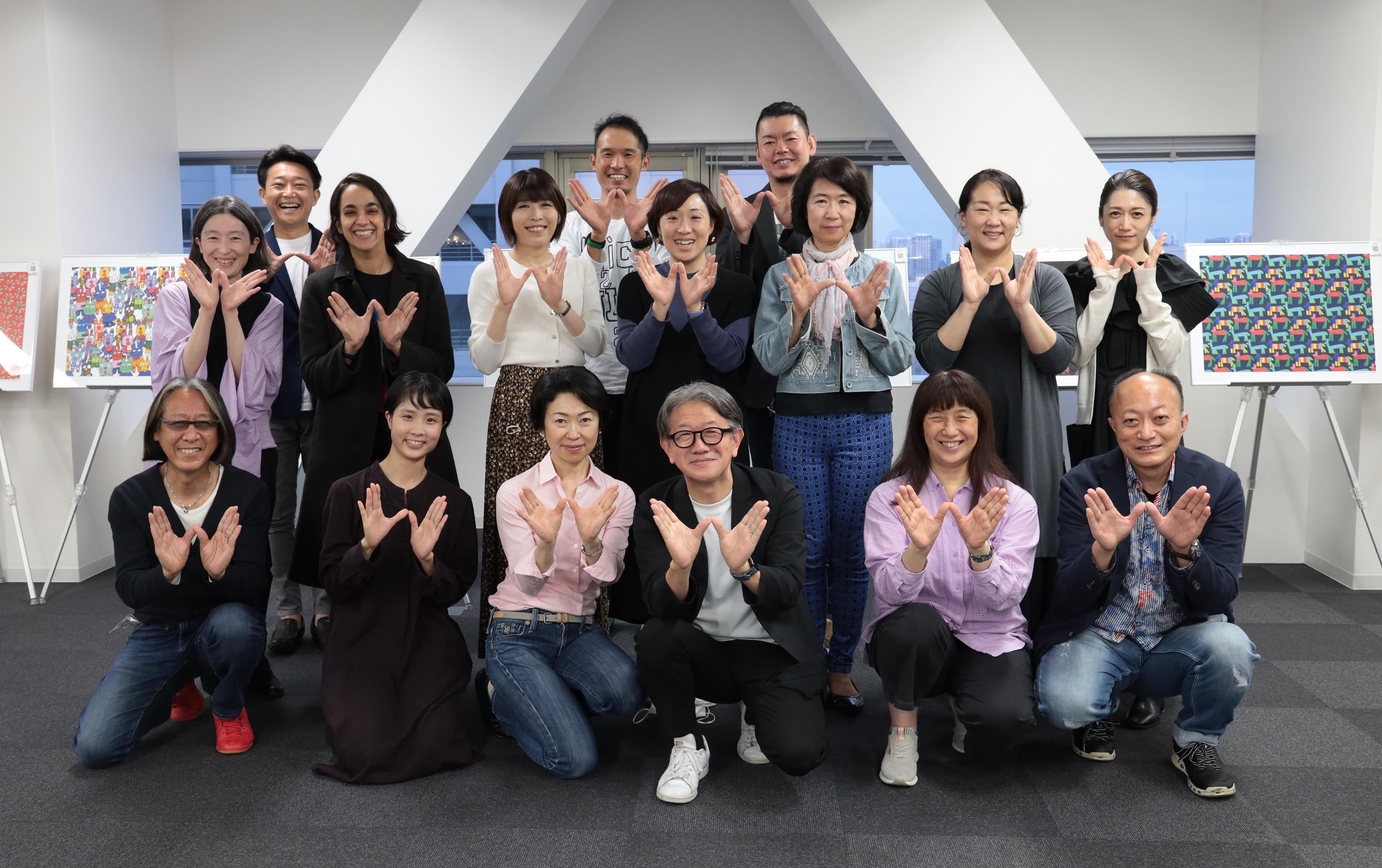 シブヤフォント認定アートファシリテーターの皆さんとシブヤフォント関係者