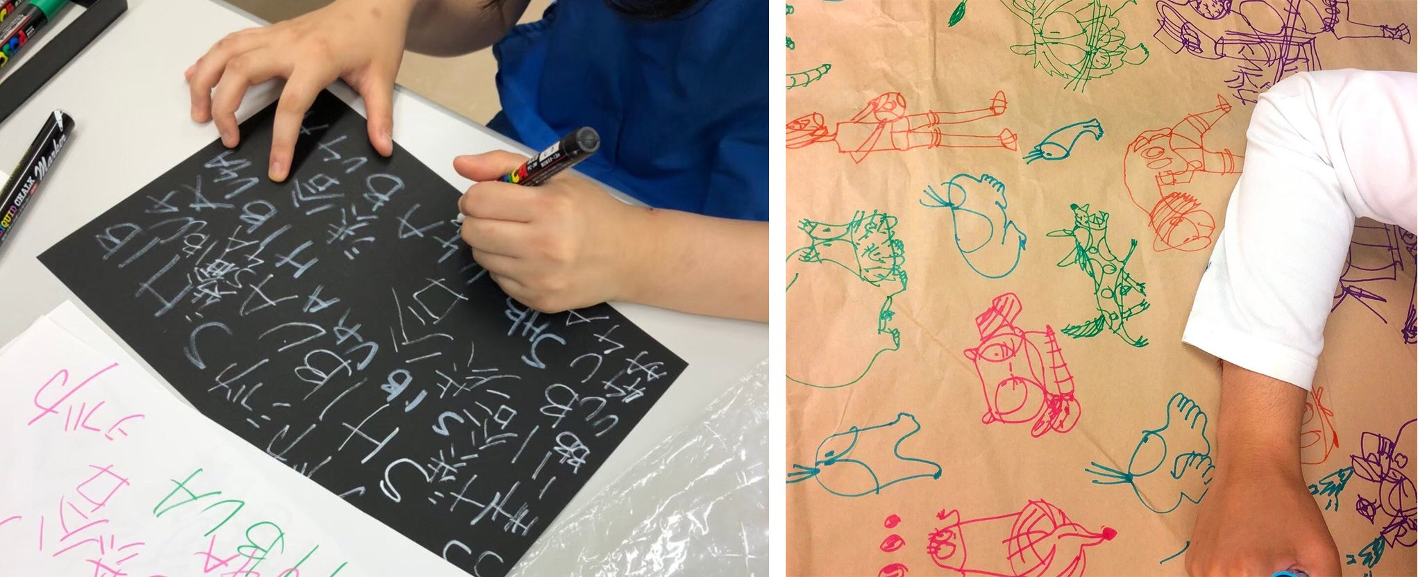 アート制作の様子