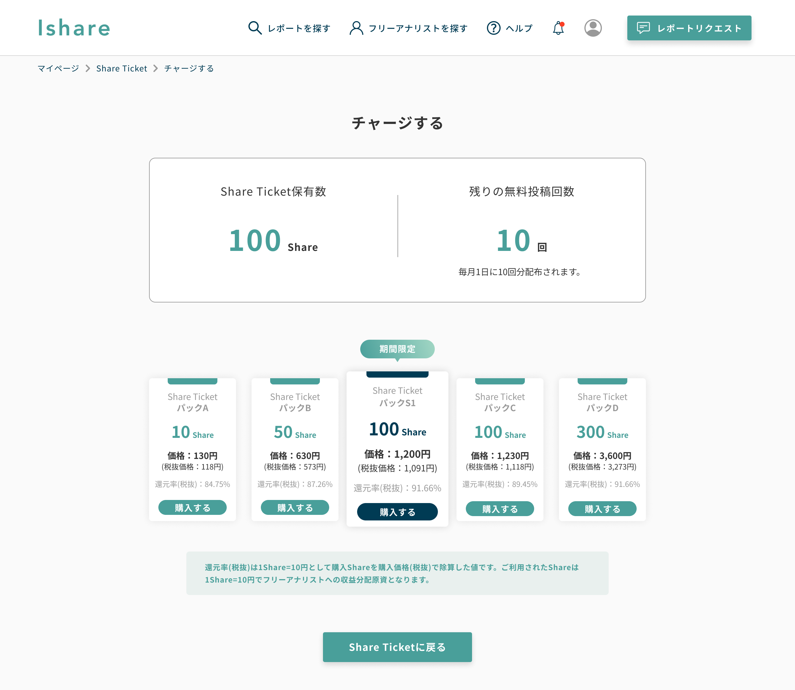 アプリ内通貨購入画面