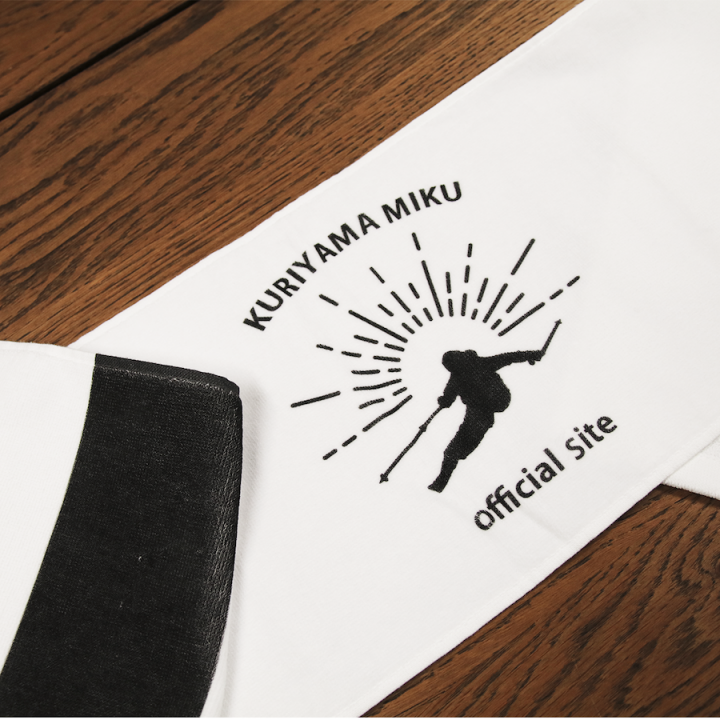 コットンシャーリングマフラータオル（White）・サンプル