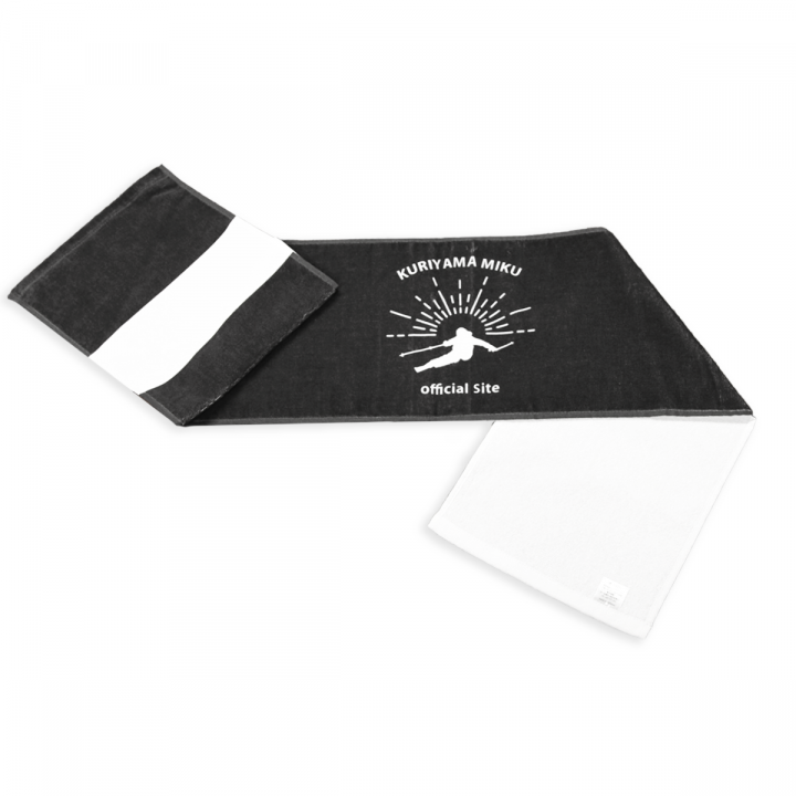 コットンシャーリングマフラータオル（Black）・サンプル
