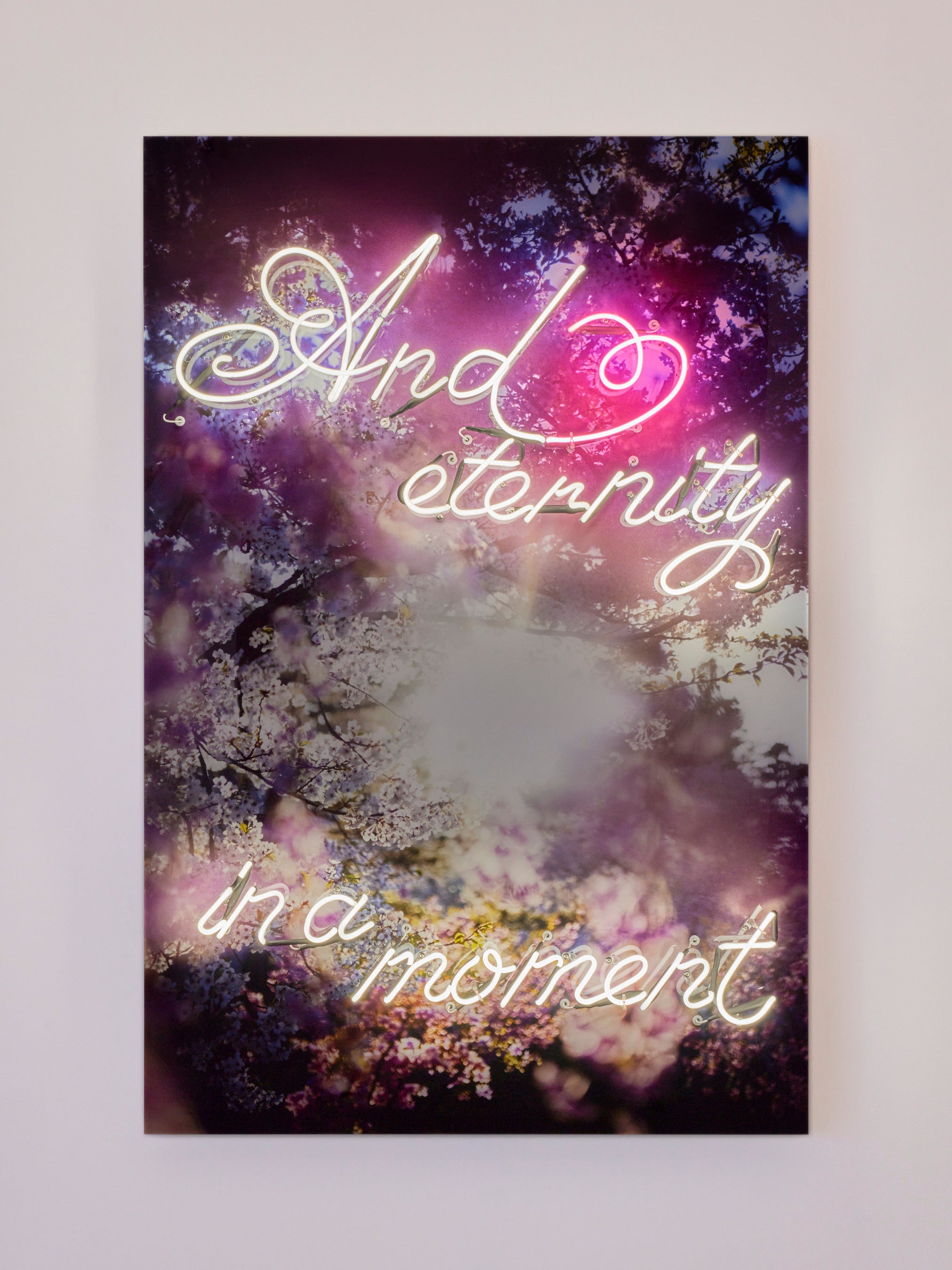 ［小山登美夫ギャラリー］ 蜷川実花｜Mika Ninagawa And eternity in a moment, C-print mounted on plexiglas, neon tube, 97.0×145.6cm, 2022