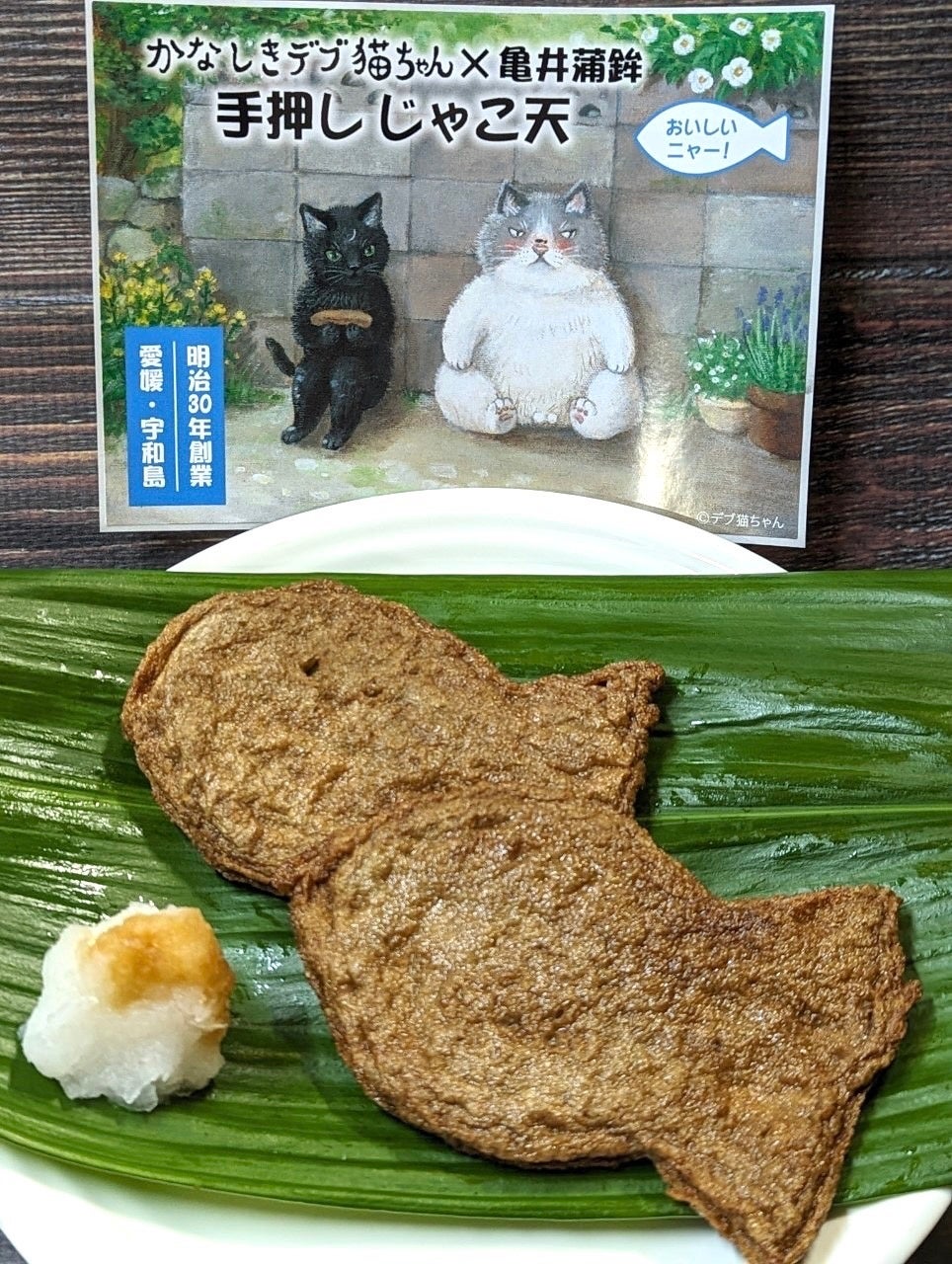 かなしきデブ猫ちゃん」×亀井蒲鉾 手押しじゃこ天 発売 | 株式会社愛媛