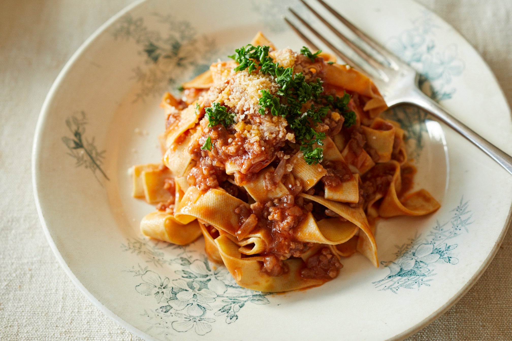 豆腐干の即席ボロネーゼ