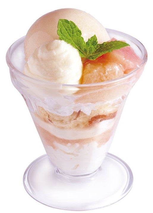 桃のフロマージュパルフェ