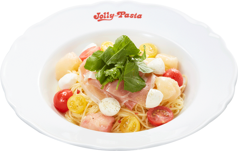 2白桃マリネと生ハム・2色のミニトマトとモッツァレラ