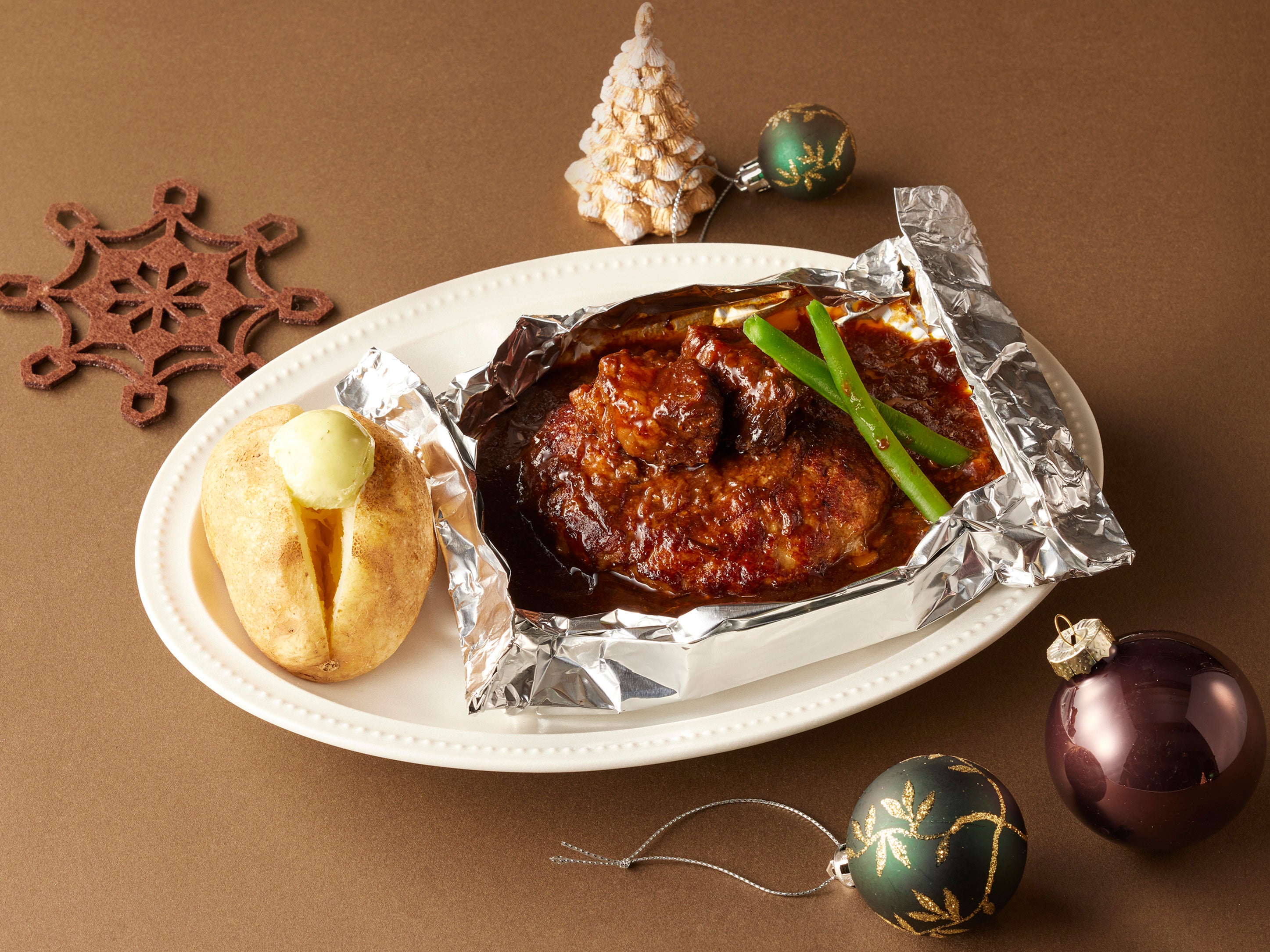 濃厚ビーフシチューの包み焼きハンバーグ弁当