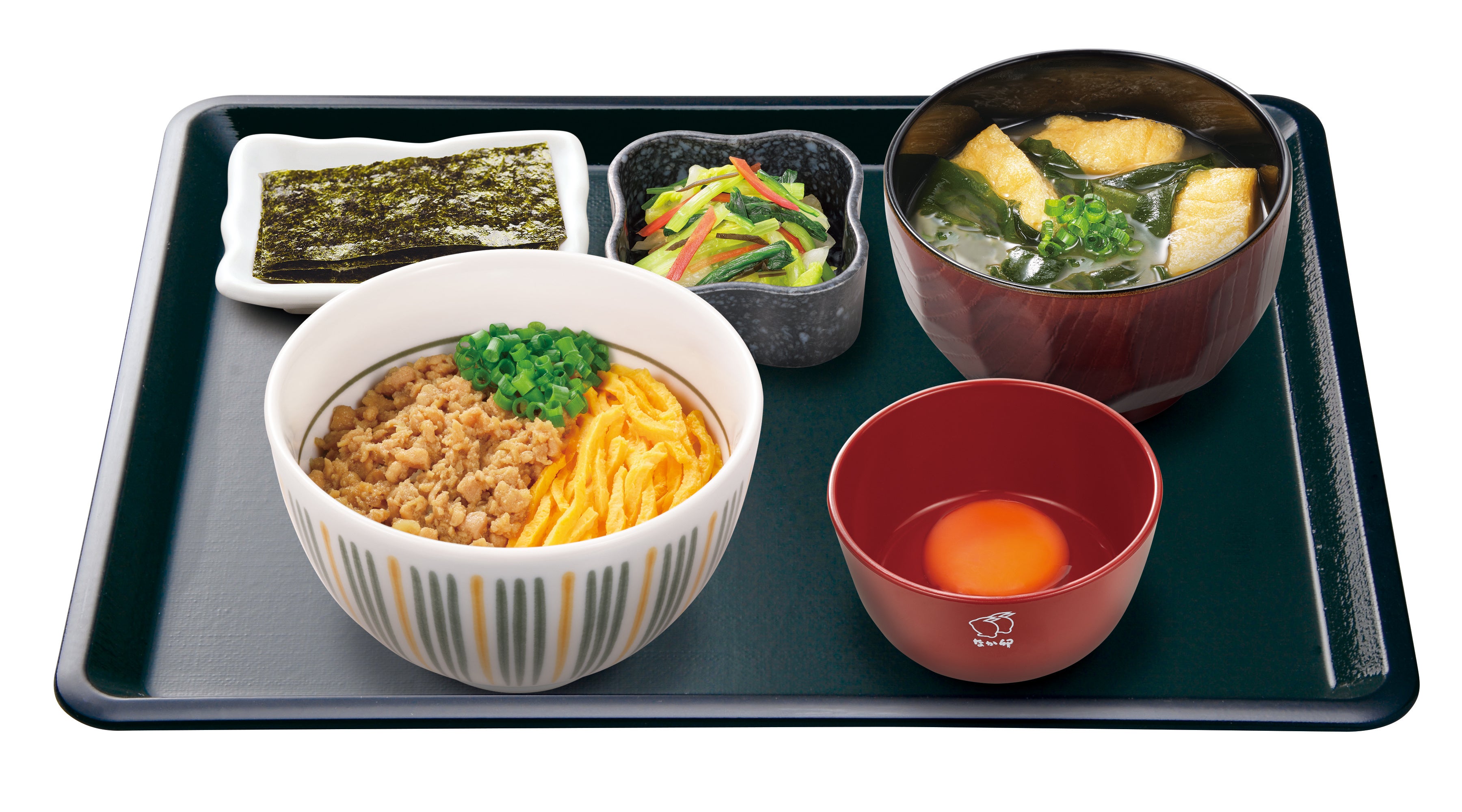 鶏そぼろたまかけ朝食