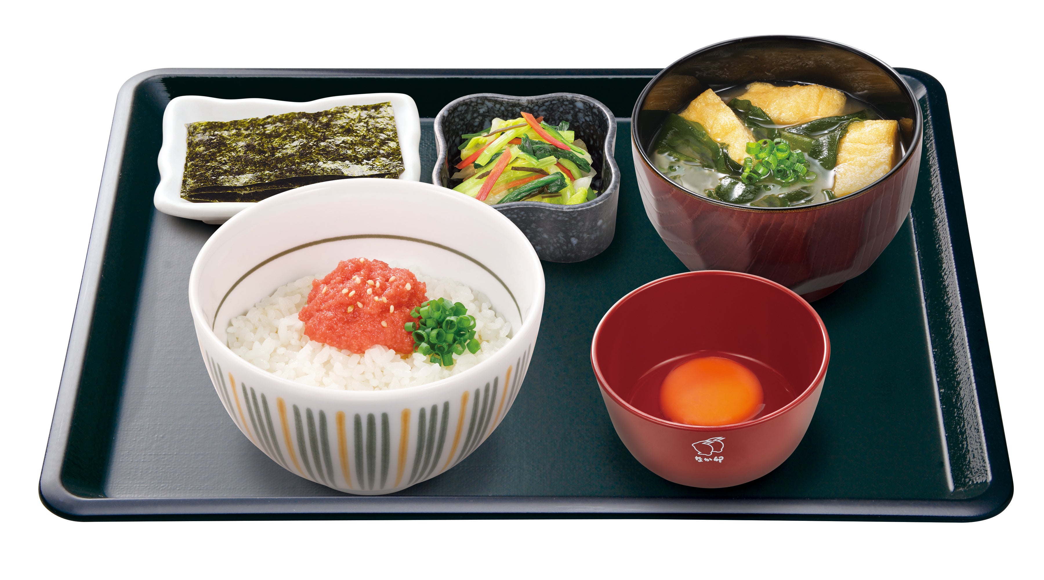 明太子たまかけ朝食