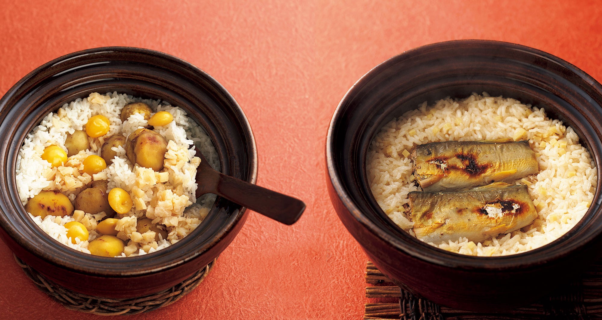 瓢亭 秋の炊き込みご飯の素(2合用) 2種セット