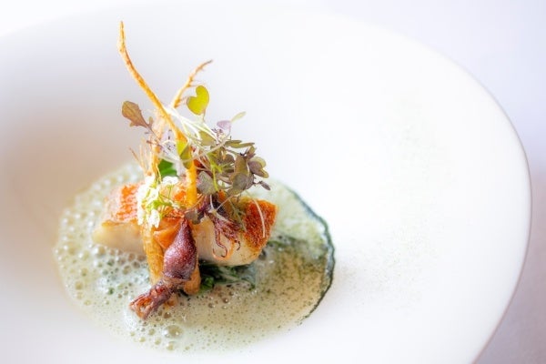 金目と寒熟ほうれん草