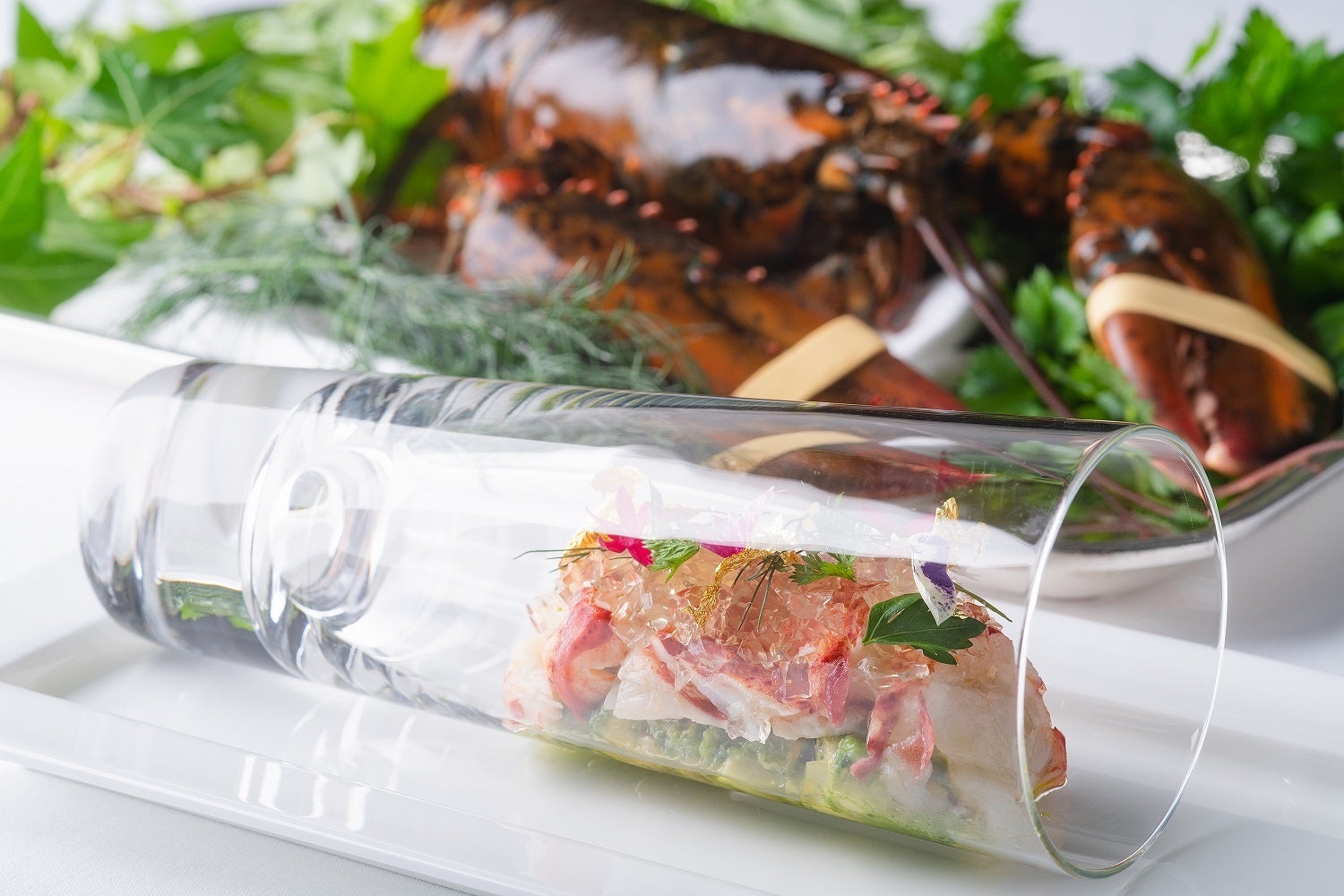 「オマール海老のマリネ」