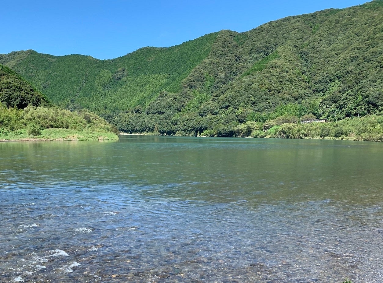 澄み切った夏の四万十川