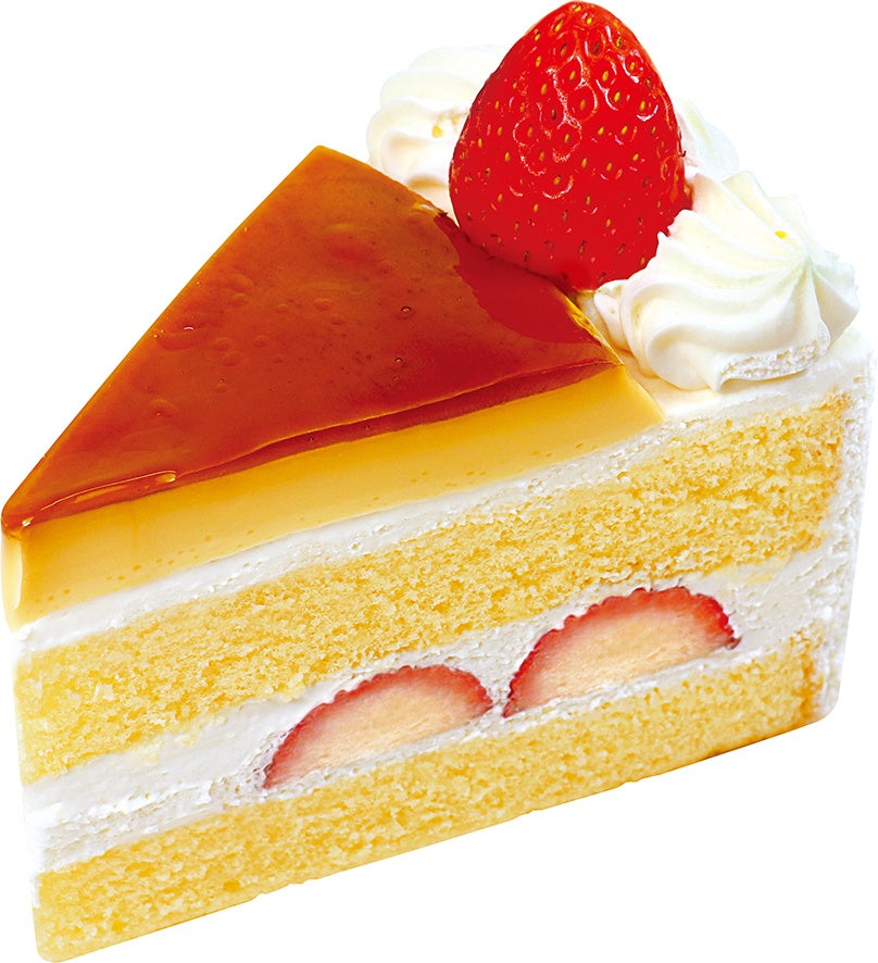 国産苺のプリンショートケーキ