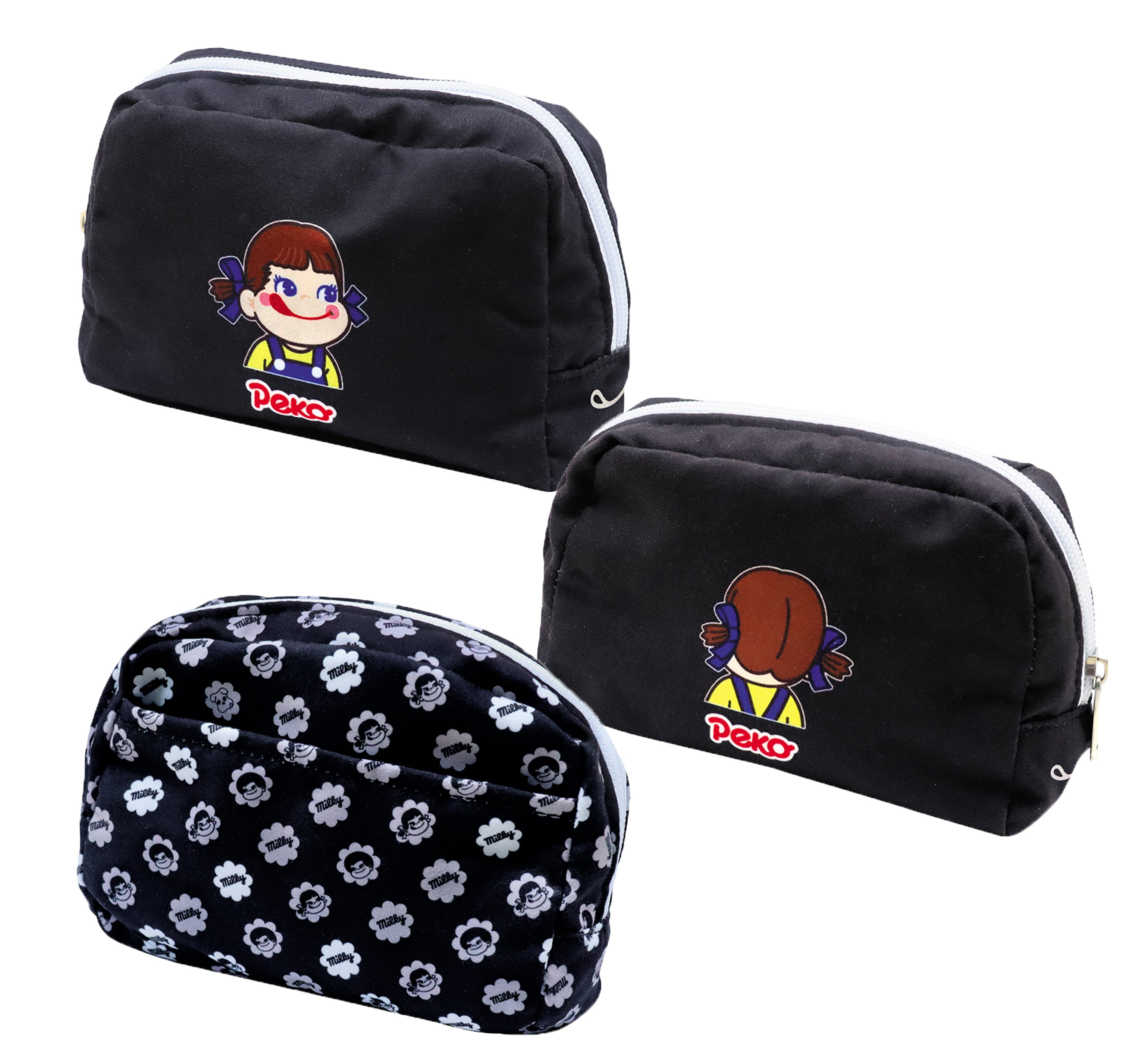 不二家 ペコちゃん クリスマスプレート ミルキーポーチ ミルキークロック マカロンうさぎペコ人形 セット 不二家 - 不二家ペコちゃん クリスマス記念プレート2000年 2枚セットの