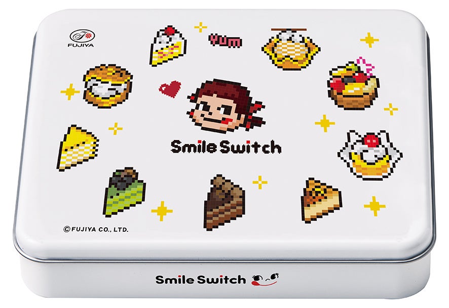 ハートピーナッツチョコ缶(ピクセルケーキ)