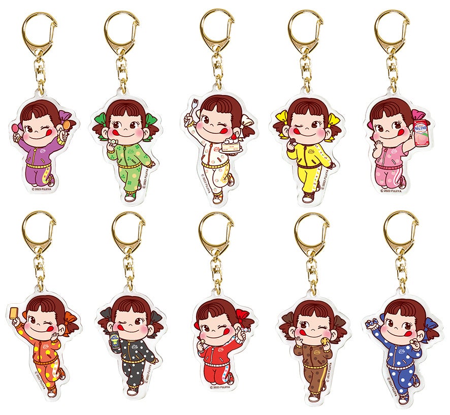 ペコちゃん スマイルスイッチ部オリジナルジャージ アクリルチャーム