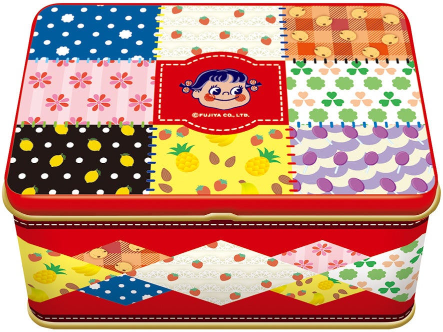 カントリーマアム缶（パッチワークデザイン）