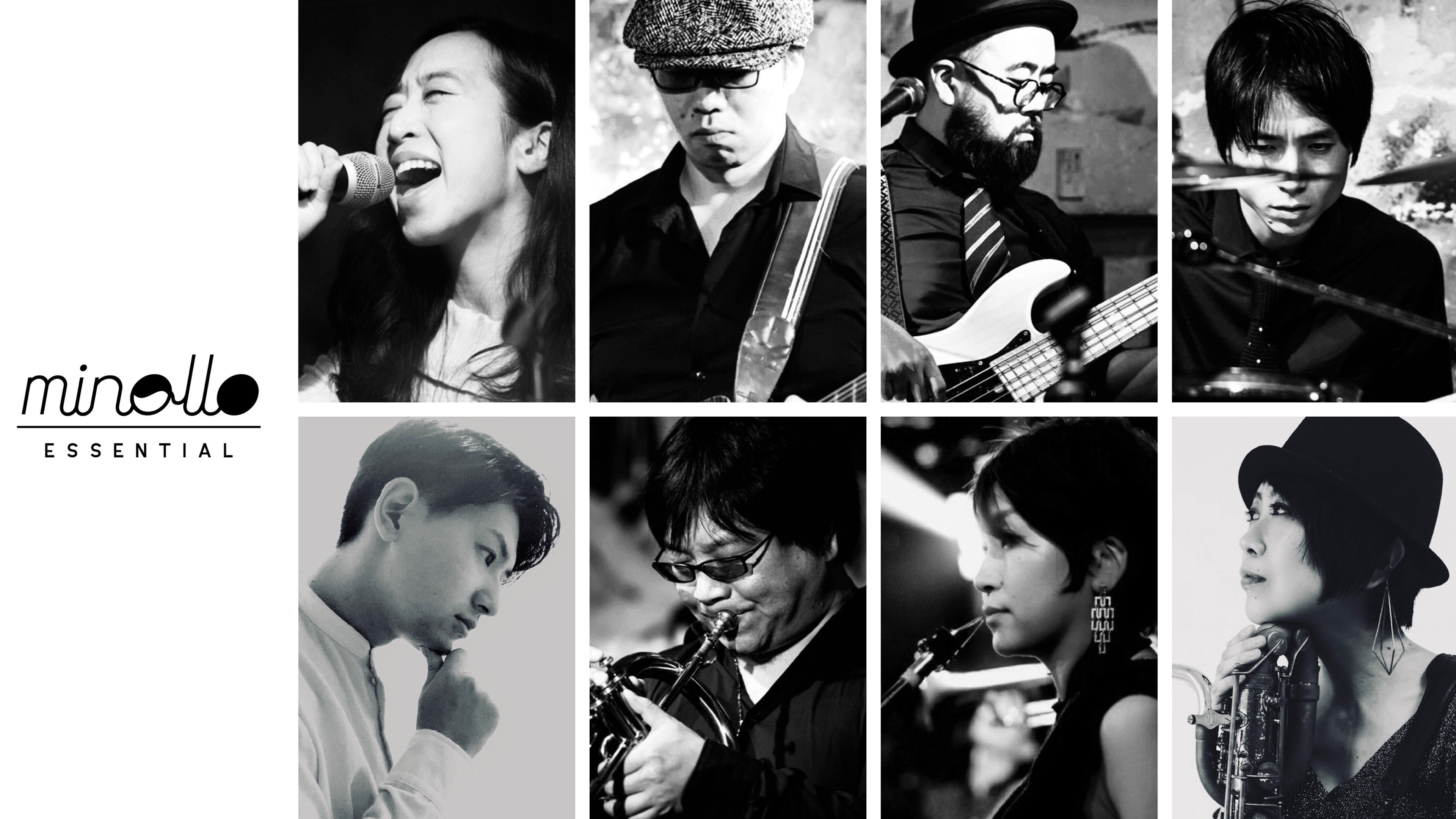 日韓英３カ国語ボーカル&炸裂ホーンセクションバンド「minollo essential」