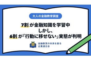 【大人の金融教育調査】7割が金融知識を学習中。しかし、6割が「行動に移せない」実態が判明
