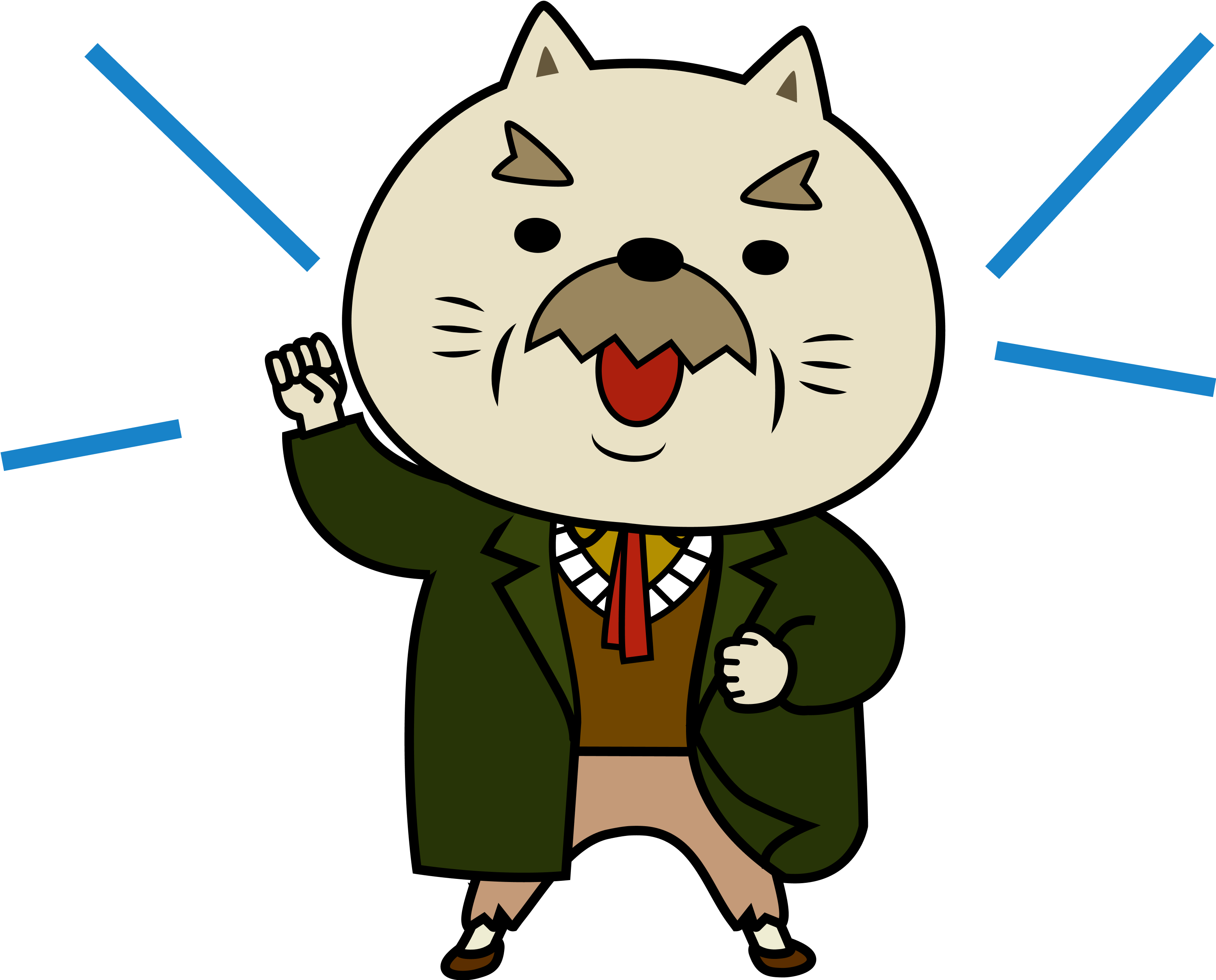 「FXなび」のマスコットキャラクター「おじじ」