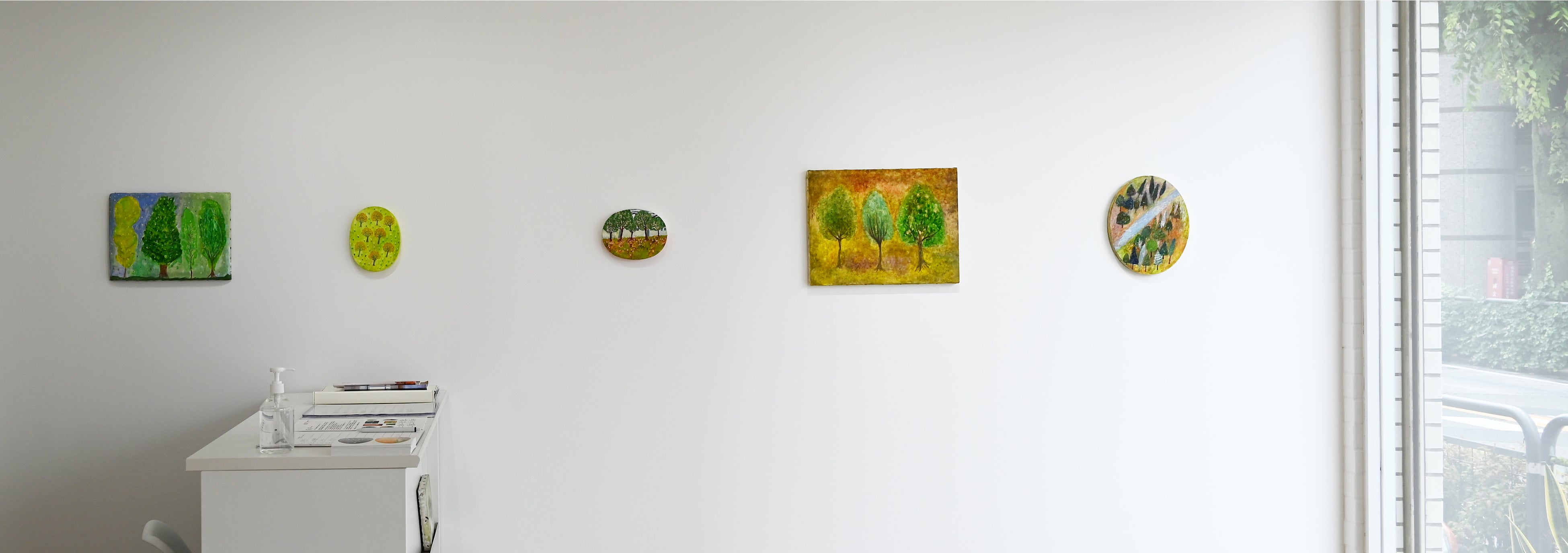 久保晶個展「風に吹かれて」展示風景