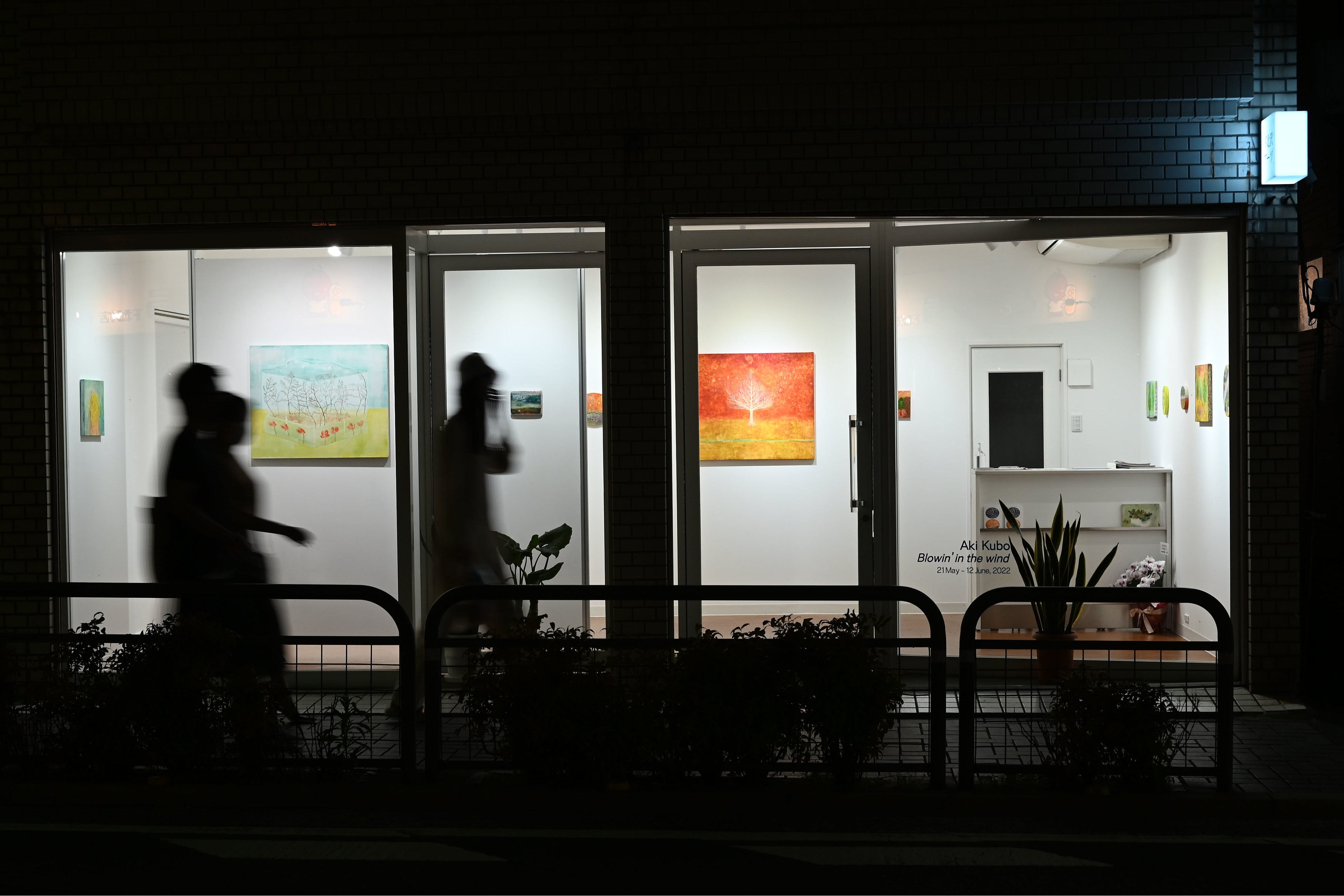 久保晶個展「風に吹かれて」展示風景