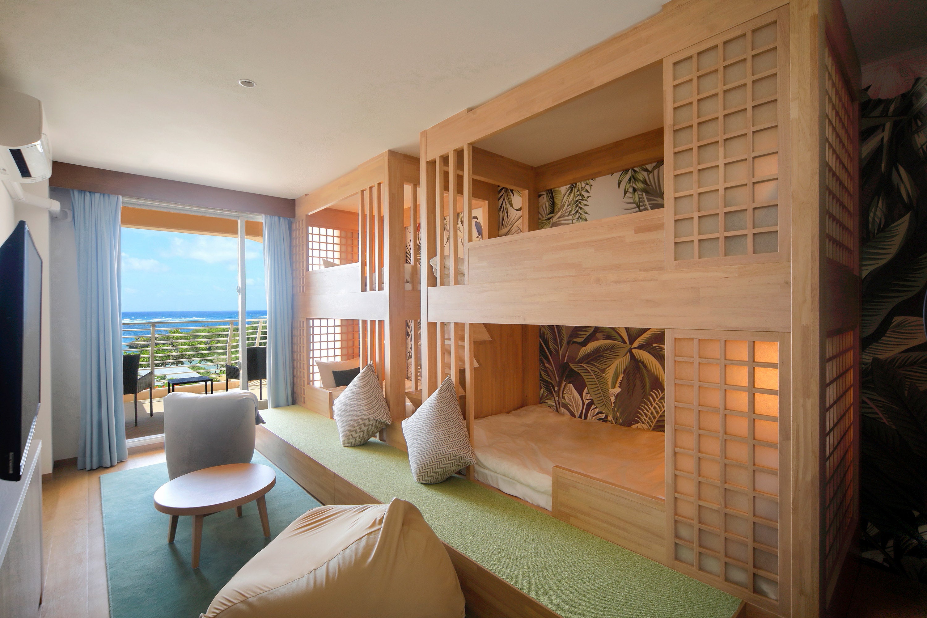 スタンダードルーム2段×2ベッド_ボタニカル