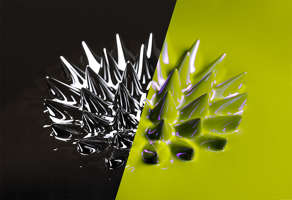  蛍光磁性流体 黄緑