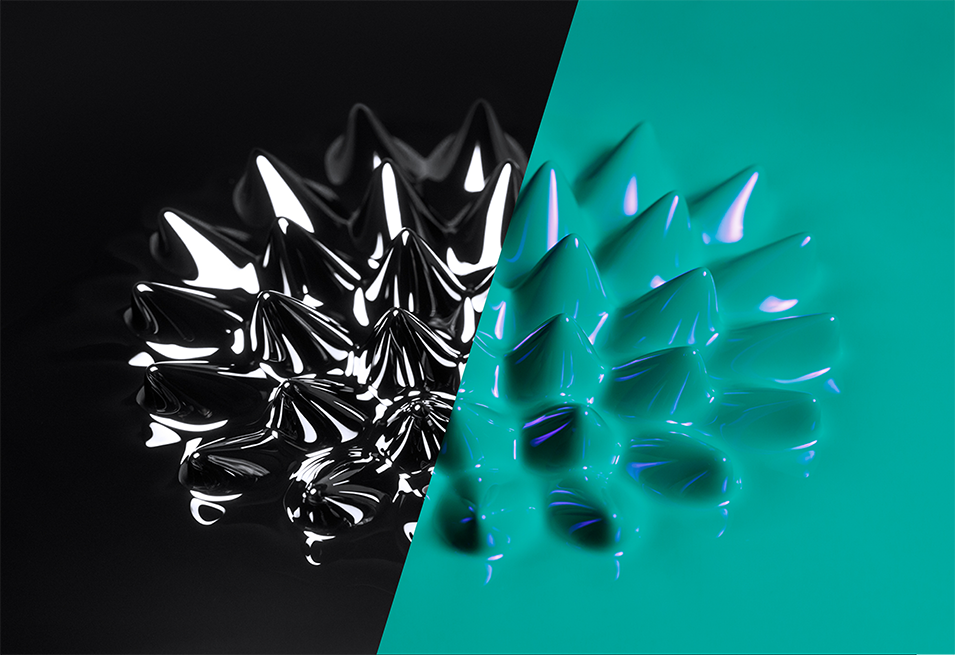 蛍光磁性流体 緑