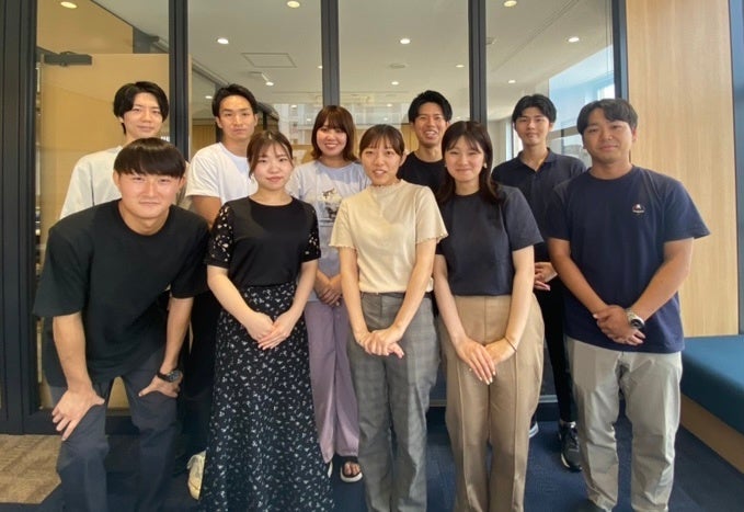明豊エンタープライズグループ 2021年4月以降の新卒入社社員(一部の社員で撮影)