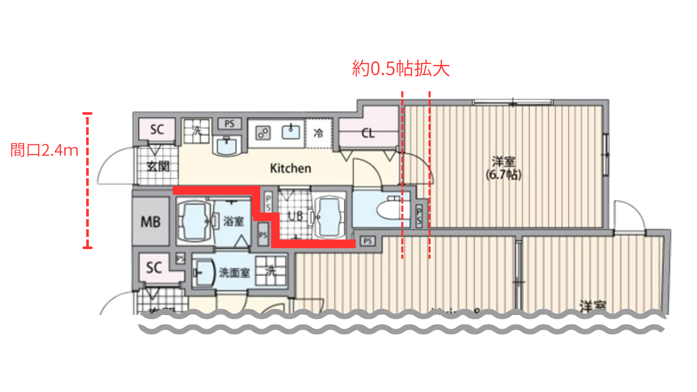 「EL FARO目黒Ⅰ」の間取り図