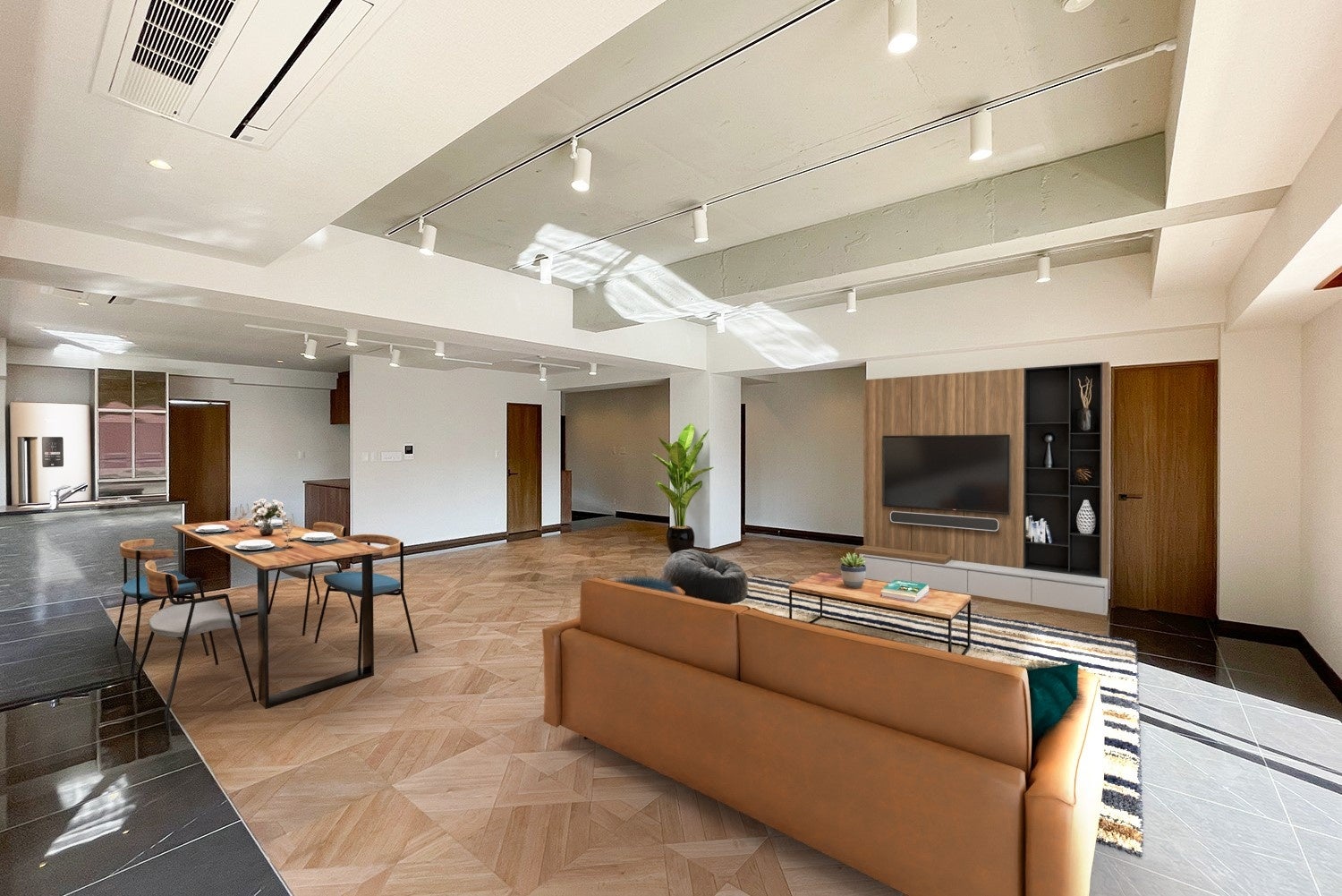 フルリノベーションした「西麻布ヒルズ」の2階「Manhattan(マンハッタン)」