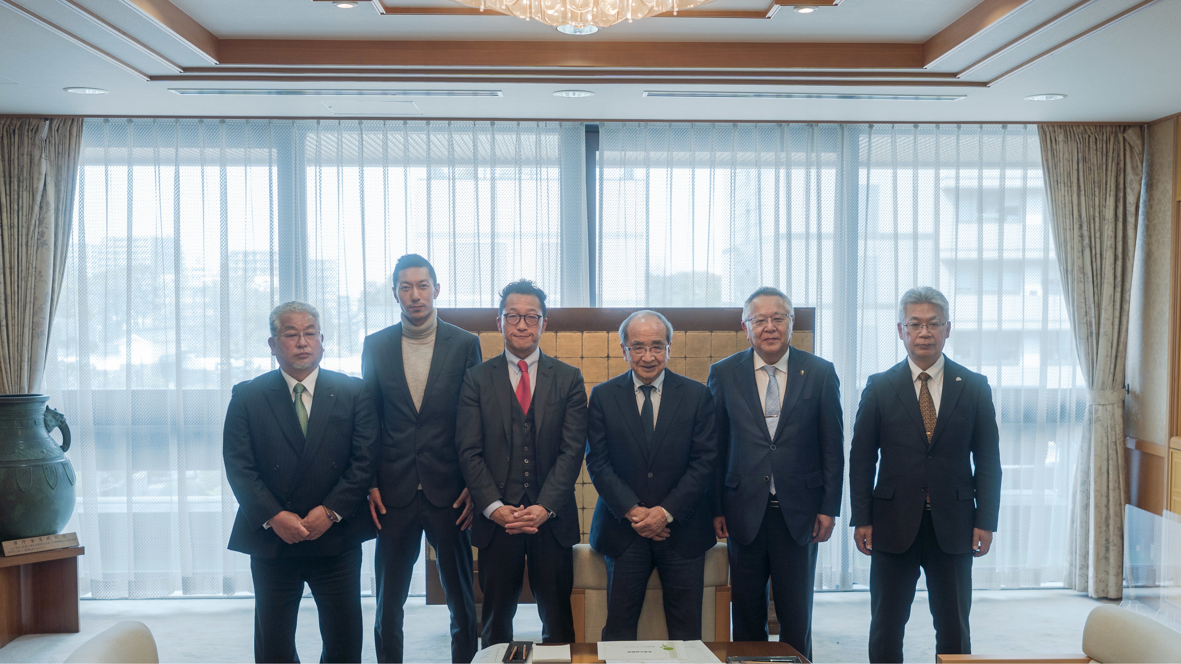 大分県庁にて農業参入協定式が執り行われました。