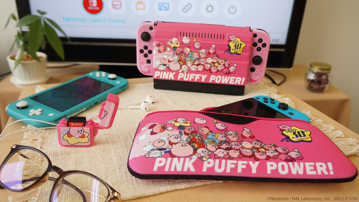 星のカービィ Nintendo Switch用ゲームアクセサリー7商品が3月25日より発売 30種類のカービィが目をひく30周年記念イラスト を使用したデザインも 株式会社キーズファクトリーのプレスリリース 星のカービィ Nintendo Switch用ゲームアクセサリー7商品が3月25日より発売 30種類のカービィが目をひく30周年記念イラスト を使用したデザインも 株式会社キーズファクトリーのプレスリリース