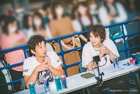 ▲感想を述べる池谷直樹氏（左）と喜矢武豊氏（右）