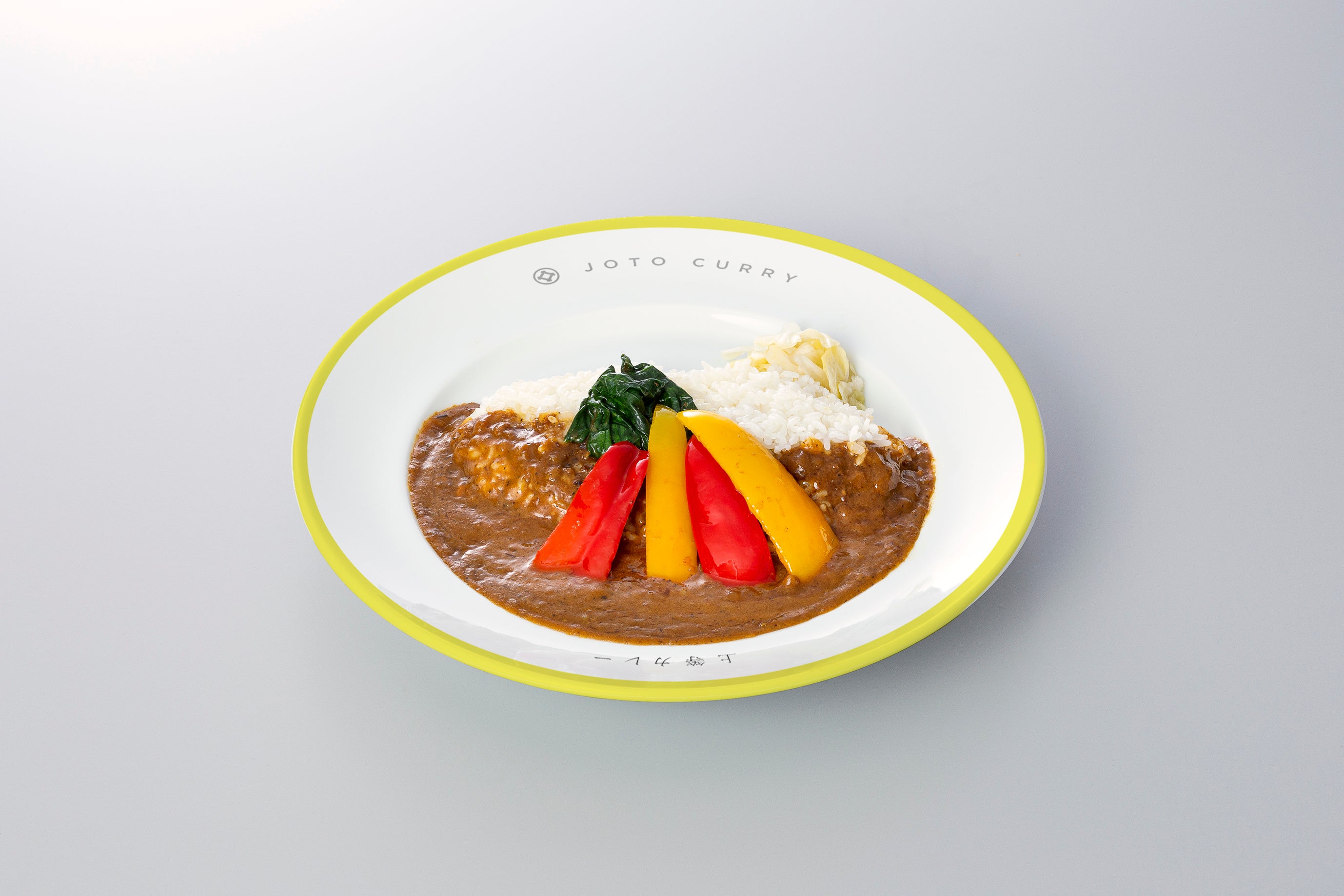 辻井農園監修季節の野菜カレー　￥850（税込）※季節によって野菜が異なります。（OPEN時はナスとアスパラガス）