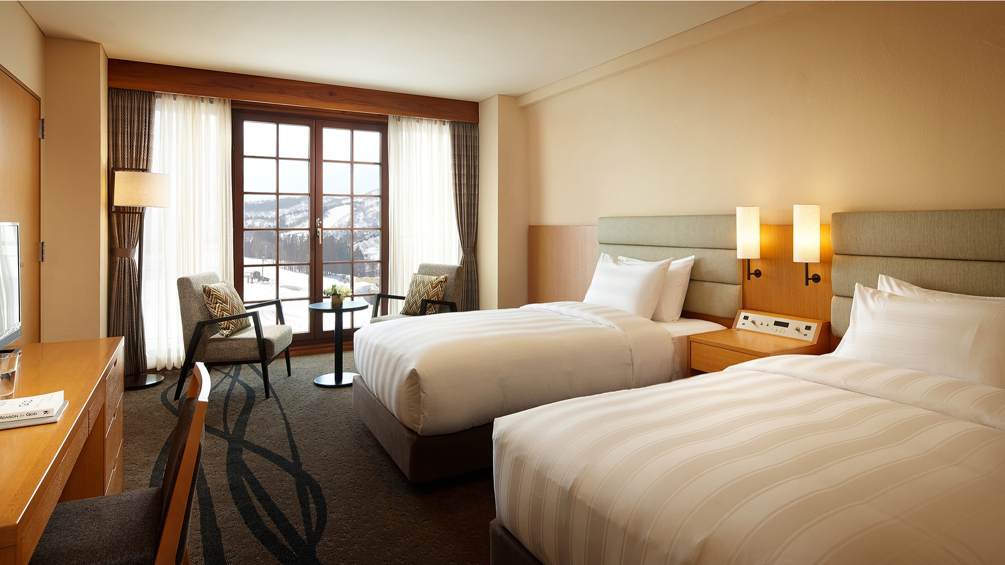 ロッテアライリゾートARAI棟のスーペリアツインルーム(33.3㎡)