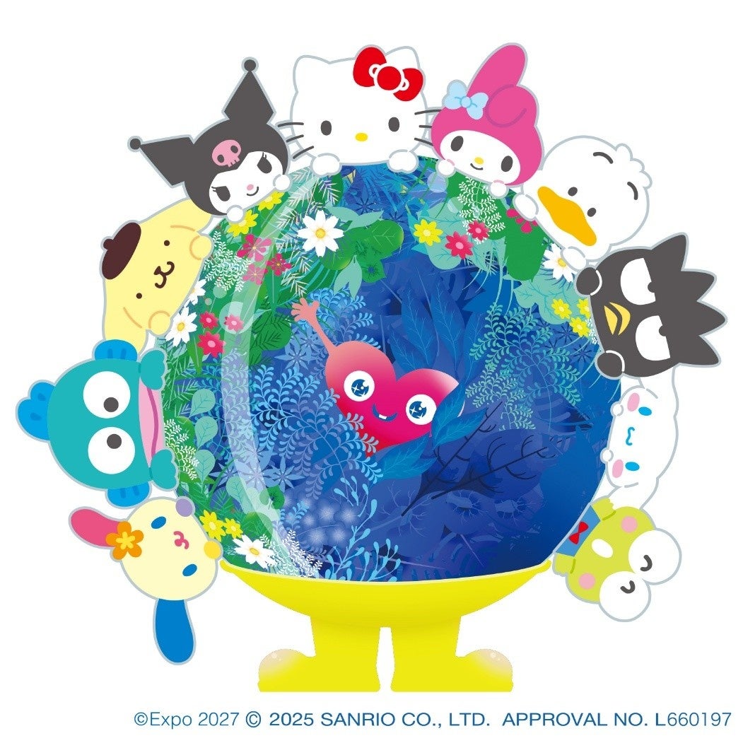 GREEN×EXPO 2027のトゥンクトゥンク次なるコラボは「サンリオキャラクターズ」コラボ商品第一弾 11月7日(金)販売開始!
