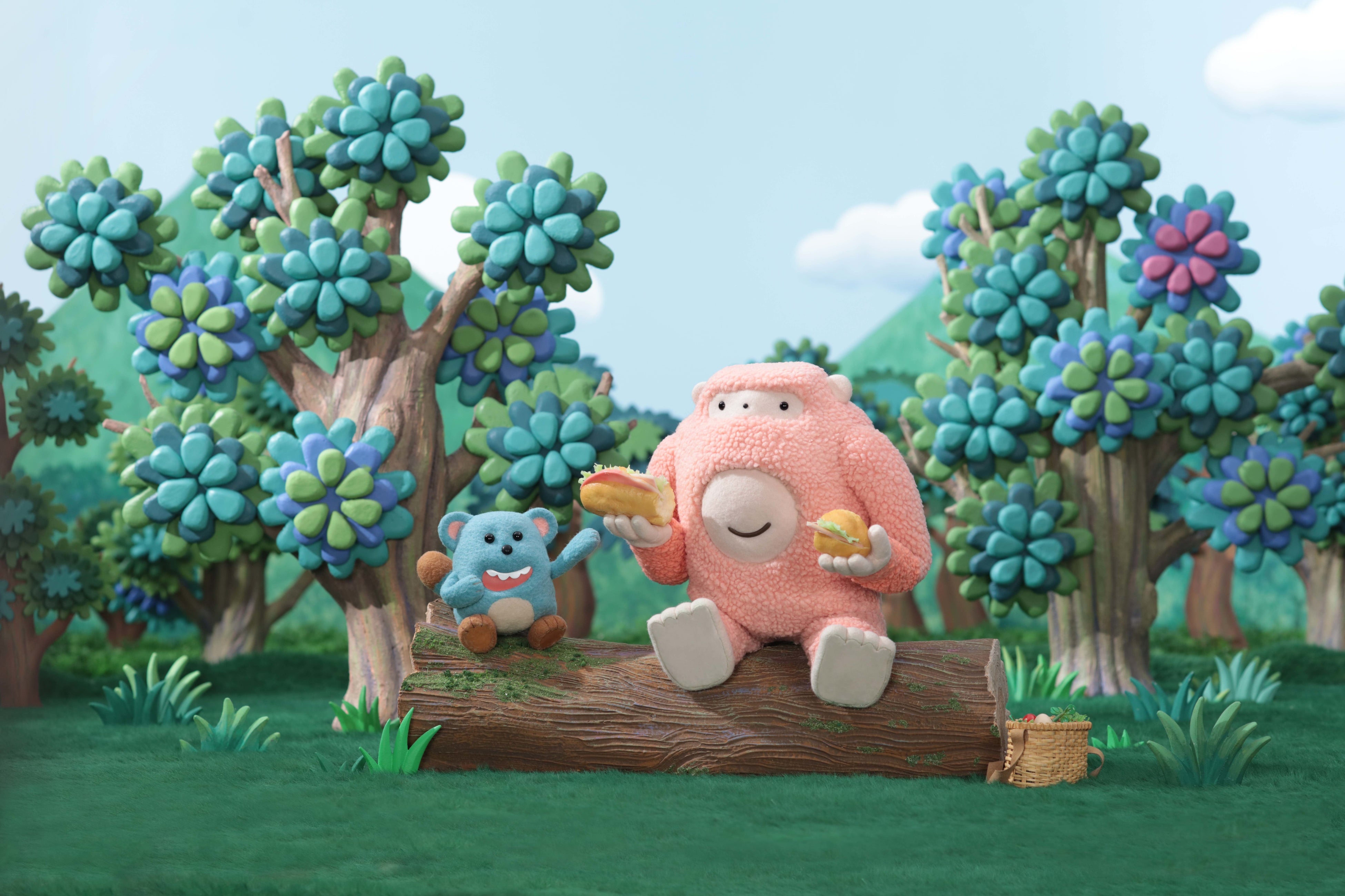 モリモリ島のモーグとぺロル　©dwarf