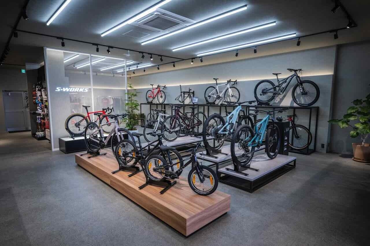 豊富な試乗車でスペシャライズドのバイクを体感できる