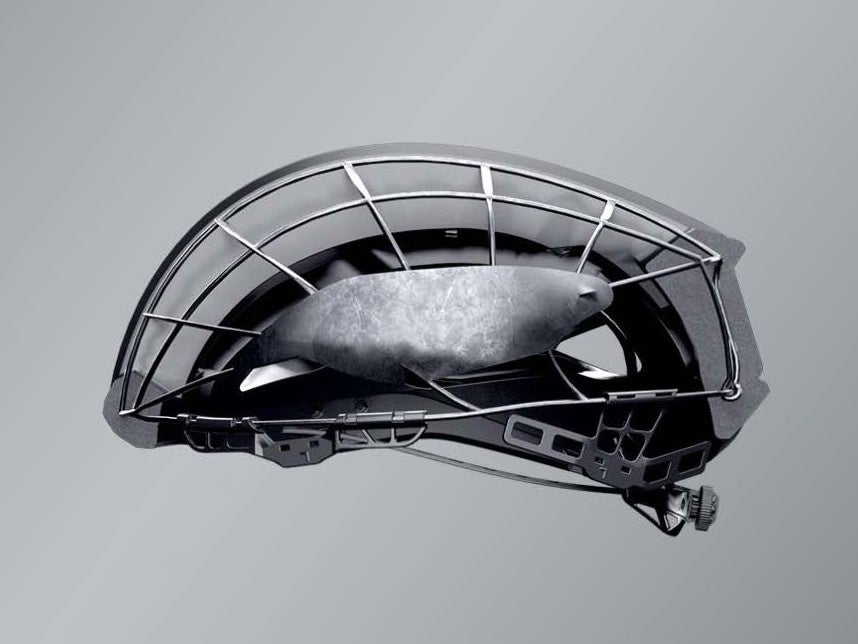 フォーム素材に頼らずとも、吊り橋のように衝撃を分散させる革新的なAirCage